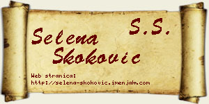 Selena Skoković vizit kartica